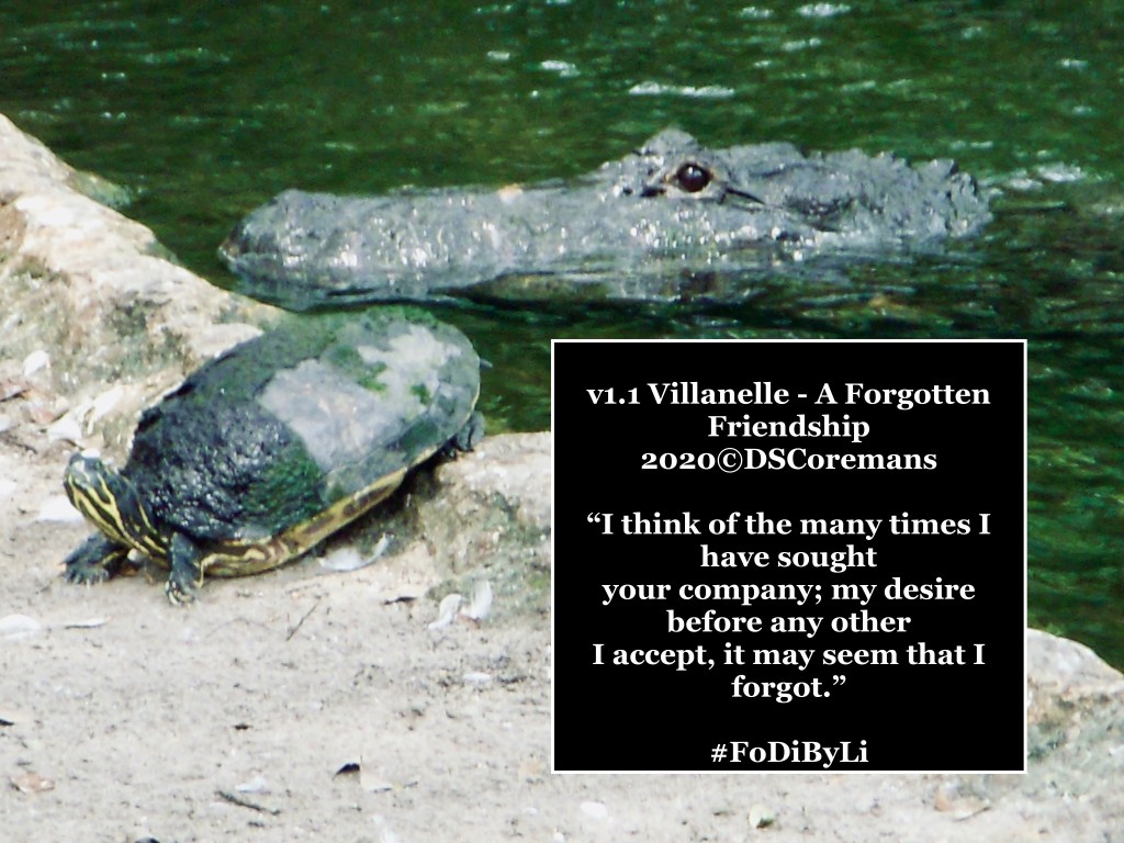 Villanelle – A Forgotten&nbsp;Friendship